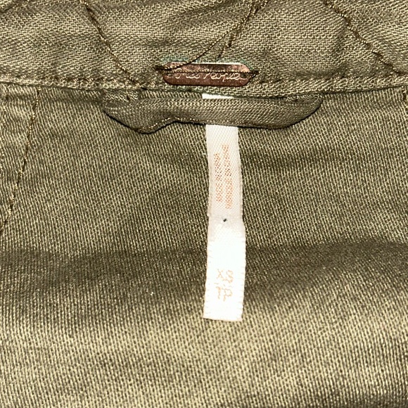 Free People Not Your Brothers Surplus Jacket Military Moss Green xs - Picture 4 of 6